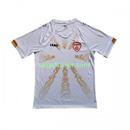 Nordmakedonien Fodboldtrøjer Udebanesæt 2023 Kort ærmer Nordmakedonien Fodboldtrøjer Udebanesæt 2023 Kort ærmer